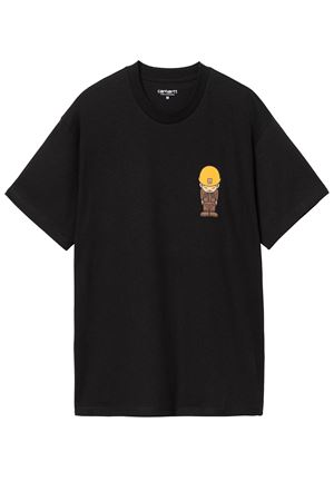 Black cotton T-shirt CARHARTT WIP | I03399489